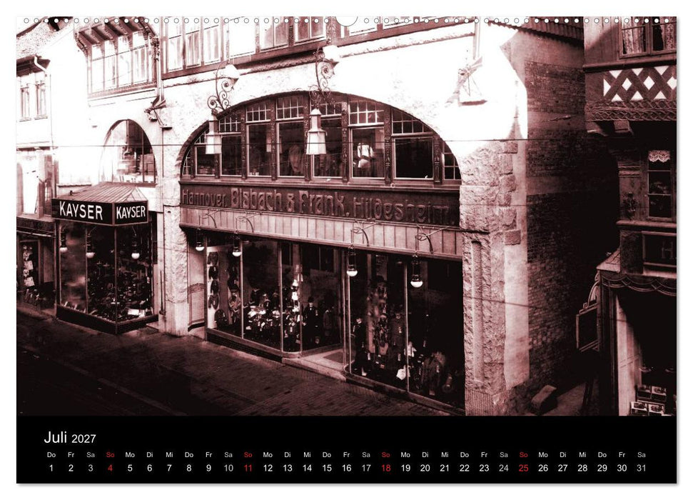 Hildesheimer Schaufenster um 1900 (CALVENDO Premium Wandkalender 2027)