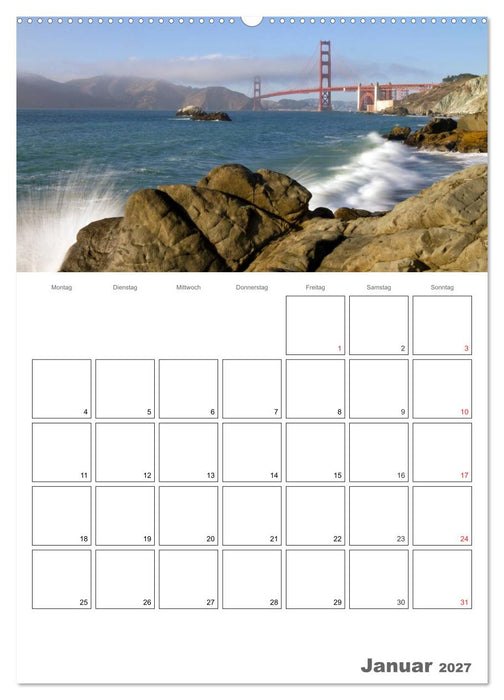 SAN FRANCISCO Terminplaner (CALVENDO Premium Wandkalender 2027)
