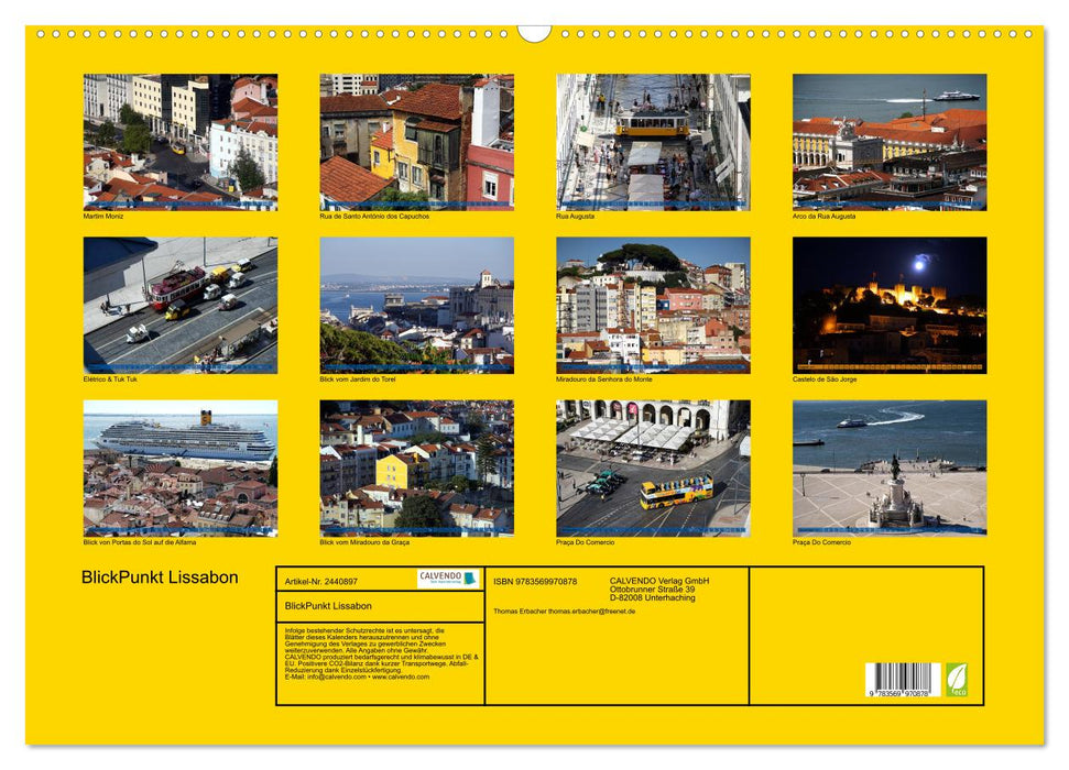 BlickPunkt Lissabon (CALVENDO Wandkalender 2027)