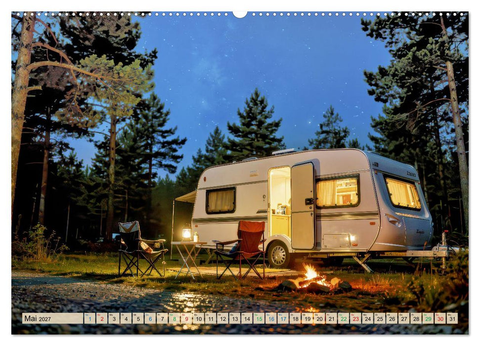 Wohnwagen-Freiheit (CALVENDO Wandkalender 2027)