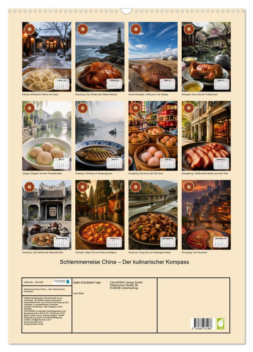 Schlemmerreise China – Der kulinarischer Kompass (CALVENDO Wandkalender 2027)