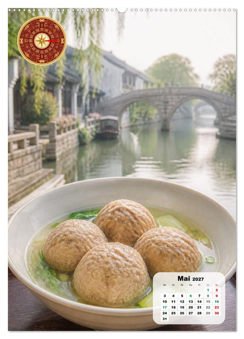 Schlemmerreise China – Der kulinarischer Kompass (CALVENDO Wandkalender 2027)