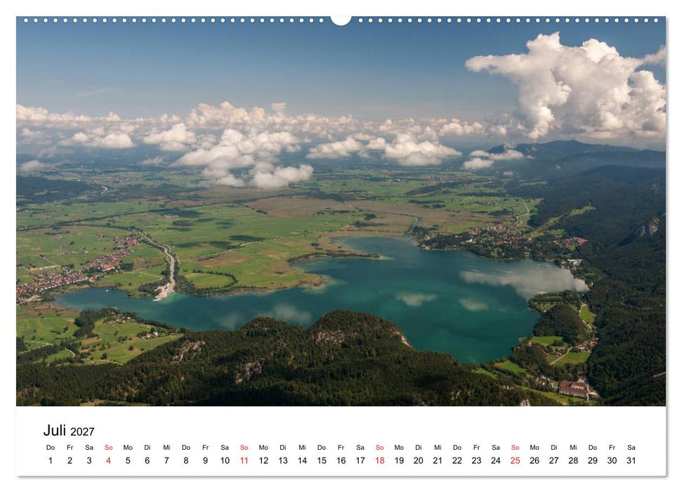 Berge und Seen rund um die Zugspitze (CALVENDO Premium Wandkalender 2027)