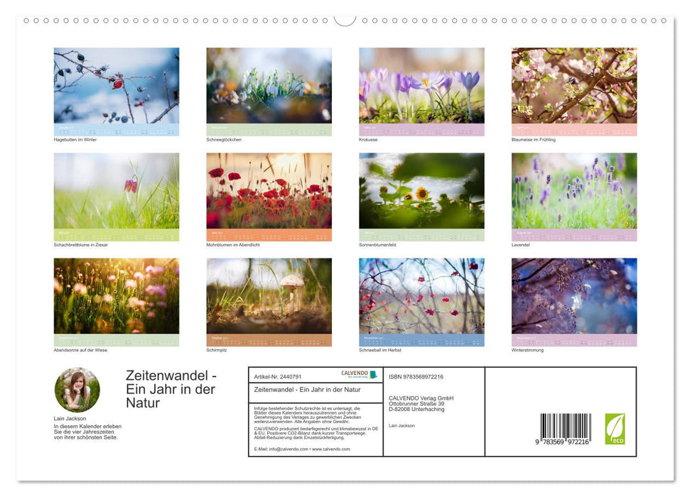 Zeitenwandel - Ein Jahr in der Natur (CALVENDO Premium Wandkalender 2027)