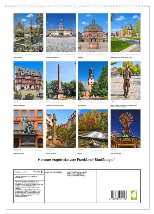 Hanauer Augeblicke vom Frankfurter Stadtfotograf (CALVENDO Premium Wandkalender 2027)