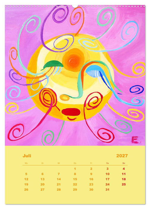 Licht ist bunt - Malerei in Acryl und Aqua Öl (CALVENDO Premium Wandkalender 2027)