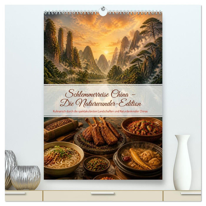 Schlemmerreise China - Die Naturwunder-Edition (CALVENDO Premium Wandkalender 2027)
