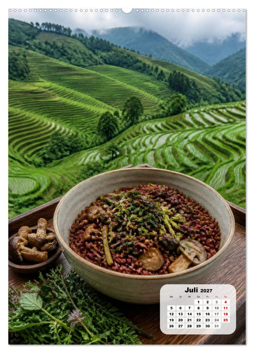 Schlemmerreise China - Die Naturwunder-Edition (CALVENDO Premium Wandkalender 2027)