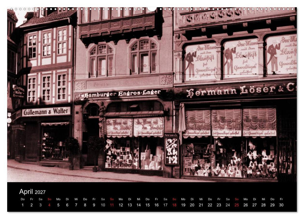 Hildesheimer Schaufenster um 1900 (CALVENDO Wandkalender 2027)