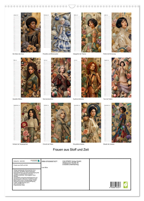 Frauen aus Stoff und Zeit (CALVENDO Wandkalender 2027)