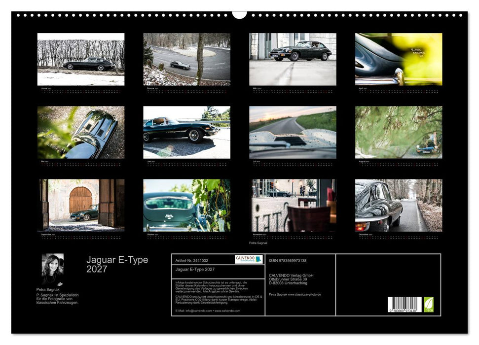 Jaguar E-Type 2027 (CALVENDO Wandkalender 2027)
