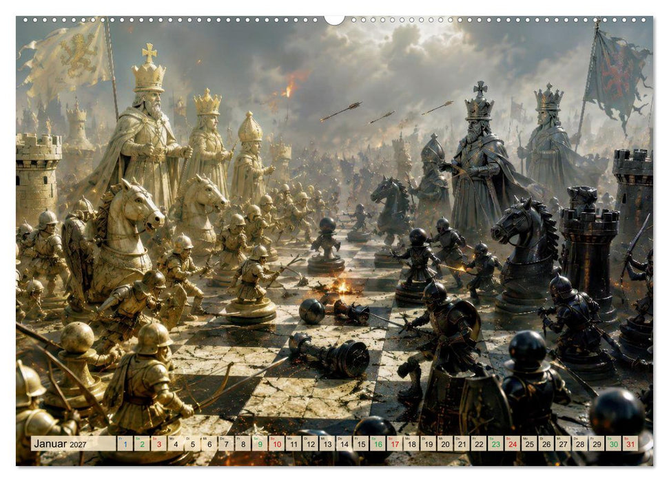Strategie auf dem Schachbrett (CALVENDO Wandkalender 2027)