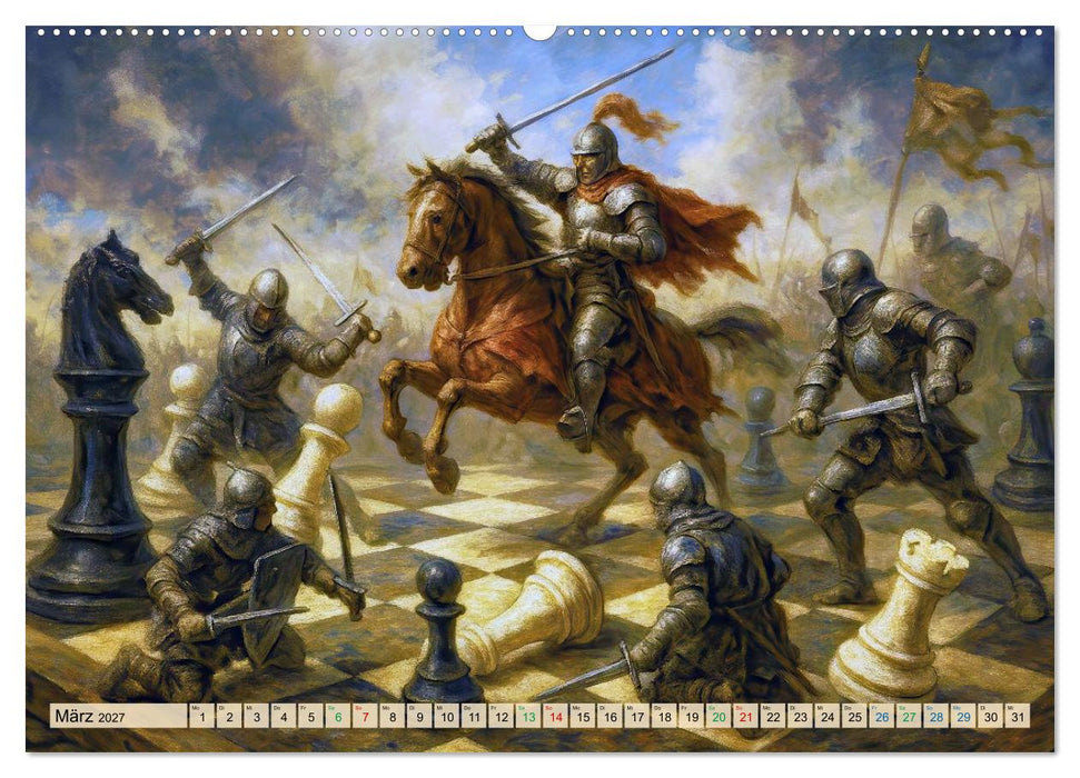 Strategie auf dem Schachbrett (CALVENDO Wandkalender 2027)