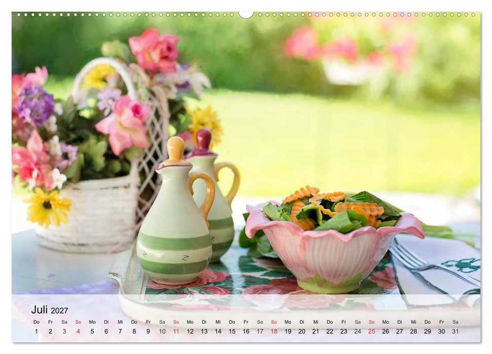 Landhaus-Romantik. Die Farben des Sommers (CALVENDO Premium Wandkalender 2027)