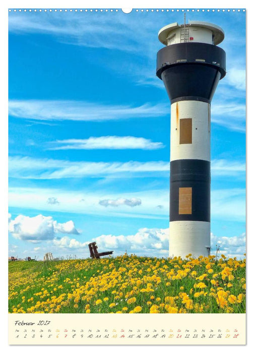 Norddeutsche Leuchttürme - maritime Wegweiser (CALVENDO Wandkalender 2027)