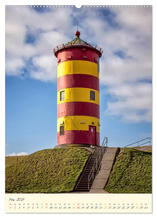 Norddeutsche Leuchttürme - maritime Wegweiser (CALVENDO Wandkalender 2027)