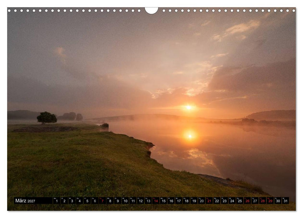 Lichtstimmungen Thüringen - Eine Reise von Morgens bis Abends (CALVENDO Wandkalender 2027)