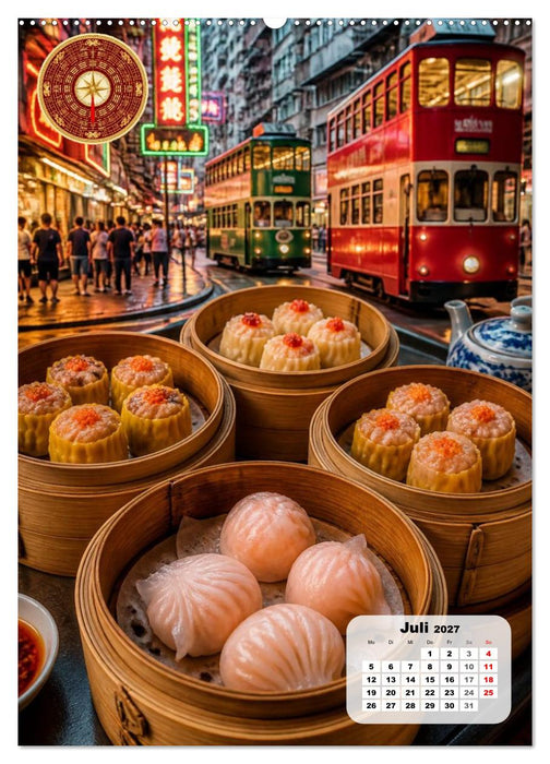Schlemmerreise China – Der kulinarischer Kompass (CALVENDO Premium Wandkalender 2027)