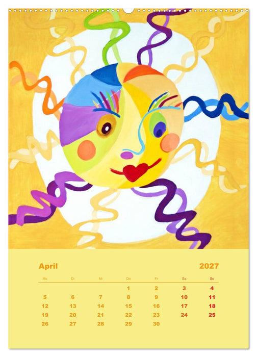 Licht ist bunt - Malerei in Acryl und Aqua Öl (CALVENDO Wandkalender 2027)