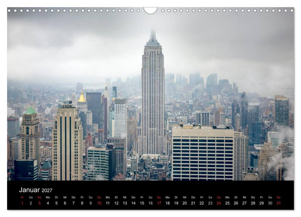Perspektiven einer Weltstadt - New York (CALVENDO Wandkalender 2027)