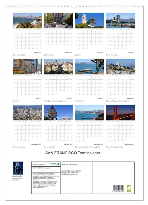 SAN FRANCISCO Terminplaner (CALVENDO Wandkalender 2027)