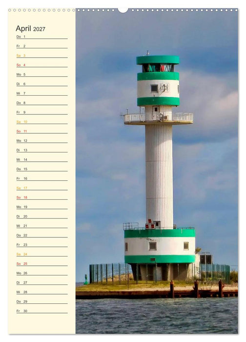 Deutsche Leuchttürme - maritimer Geburtstagsplaner (CALVENDO Wandkalender 2027)