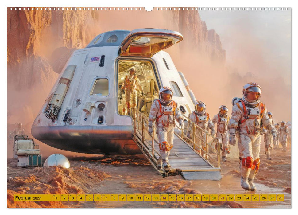 Viele Abenteuer im Kosmos - Science-Fiction (CALVENDO Wandkalender 2027)