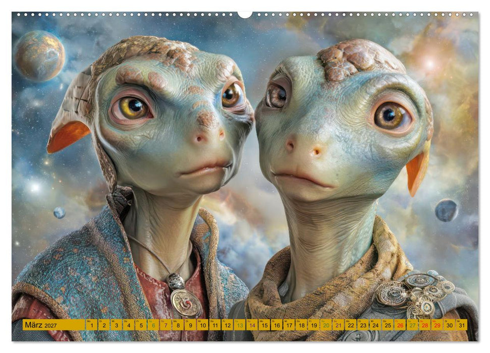 Viele Abenteuer im Kosmos - Science-Fiction (CALVENDO Wandkalender 2027)