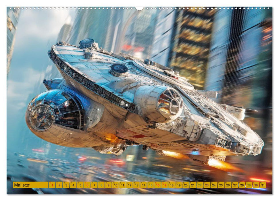 Viele Abenteuer im Kosmos - Science-Fiction (CALVENDO Wandkalender 2027)