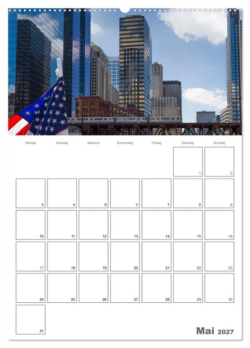 CHICAGO Terminplaner (CALVENDO Premium Wandkalender 2027)