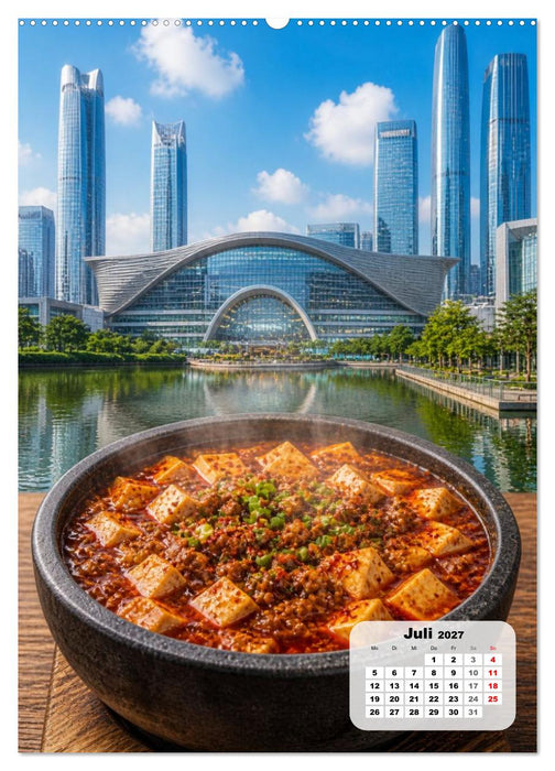 Schlemmerreise China – Die Metropolen-Edition (CALVENDO Premium Wandkalender 2027)