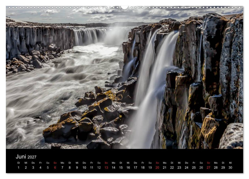 Island – Wunder aus Wasser (CALVENDO Premium Wandkalender 2027)