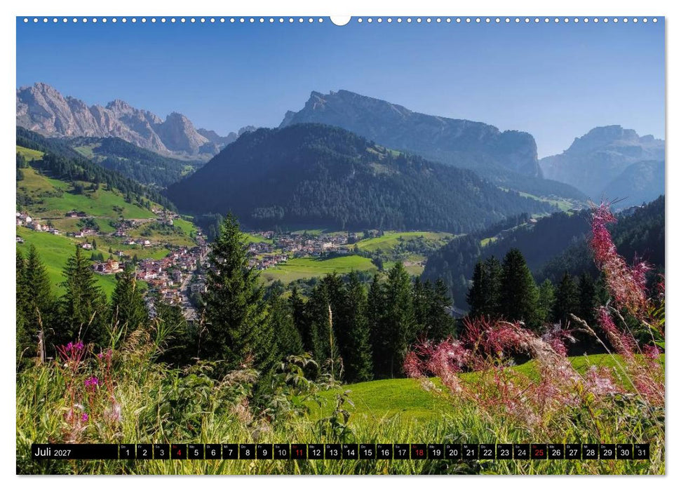 Das Grödner Tal - Im Herzen der Dolomiten (CALVENDO Premium Wandkalender 2027)