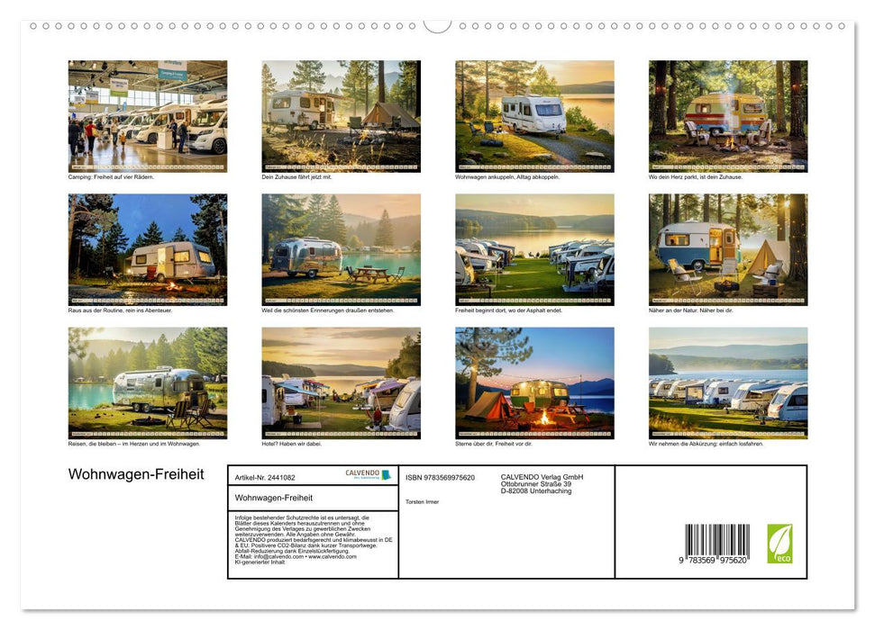 Wohnwagen-Freiheit (CALVENDO Premium Wandkalender 2027)