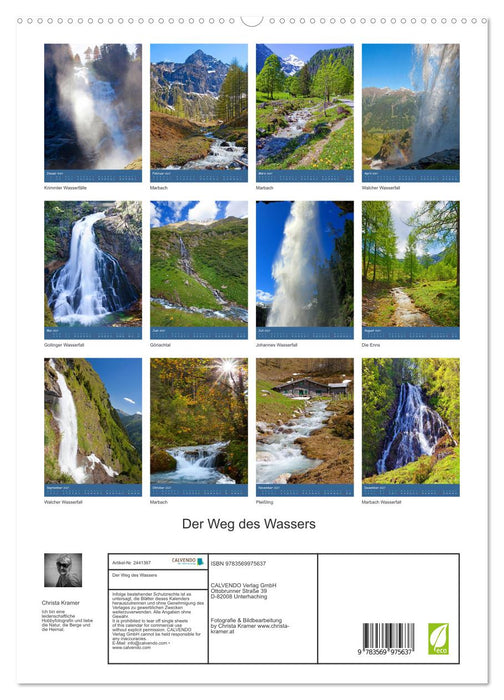 Der Weg des Wassers (CALVENDO Premium Wandkalender 2027)