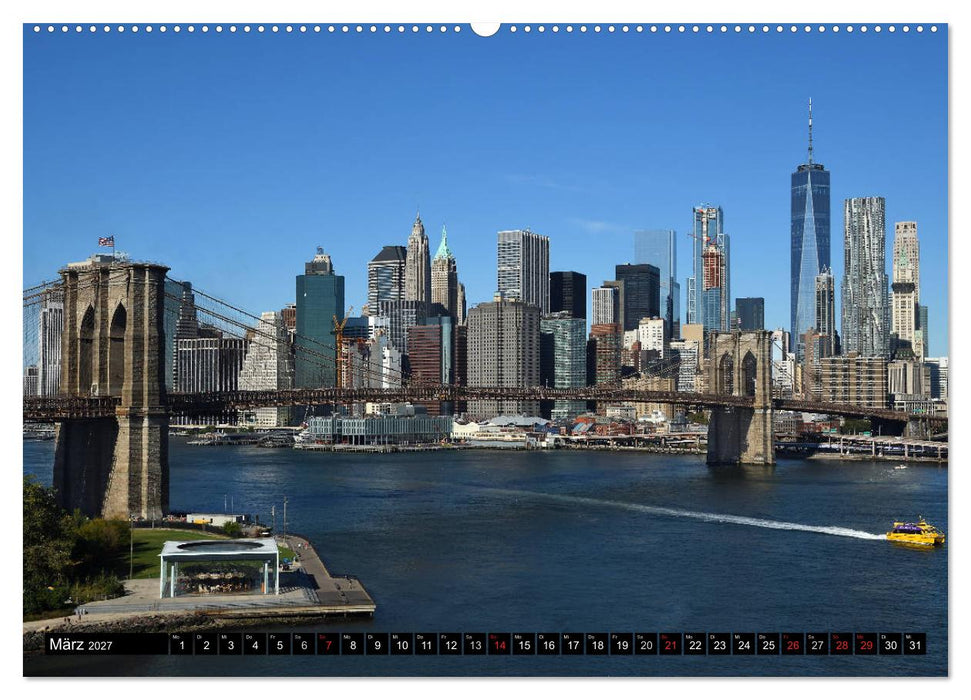 New York City - Zwischen Hudson und East River (CALVENDO Premium Wandkalender 2027)