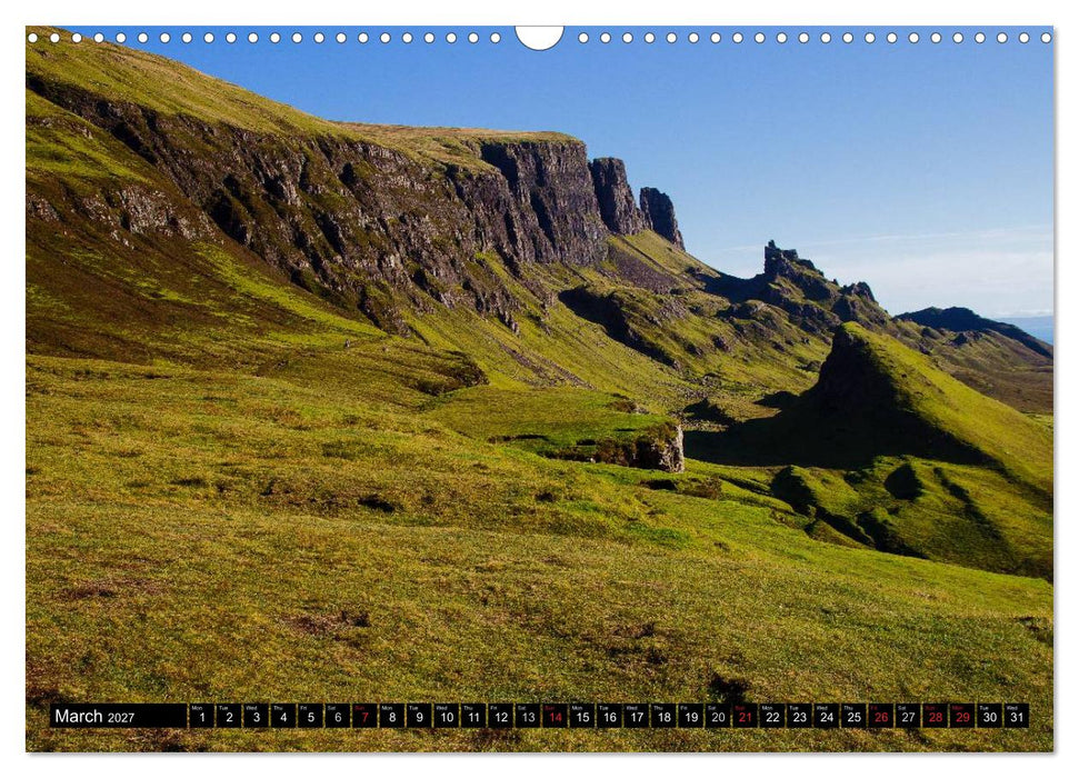Mull, Staffa, Skye, Iona The Inner Hebrides (CALVENDO Monthly Calendar 2027)