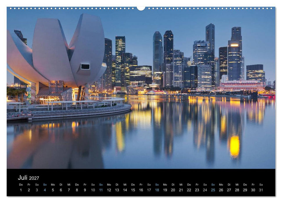 Metropolen zur blauen Stunde 2027 (CALVENDO Premium Wandkalender 2027)