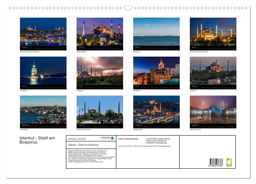 Istanbul - Stadt am Bosporus (CALVENDO Wandkalender 2027)
