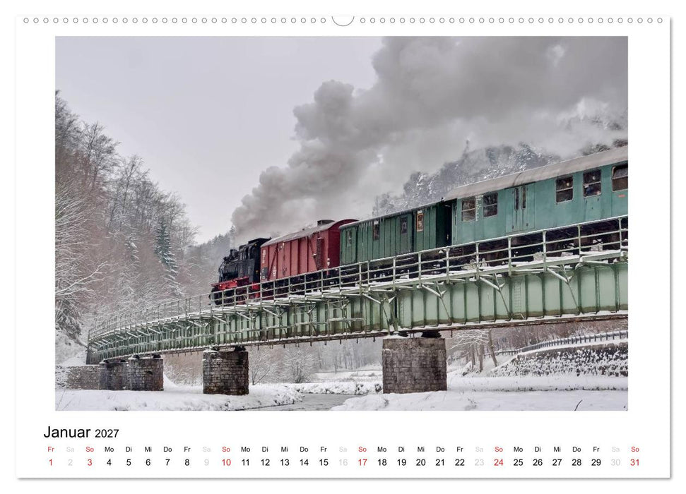 Mit der Eisenbahn in die Fränkische Schweiz (CALVENDO Wandkalender 2027)