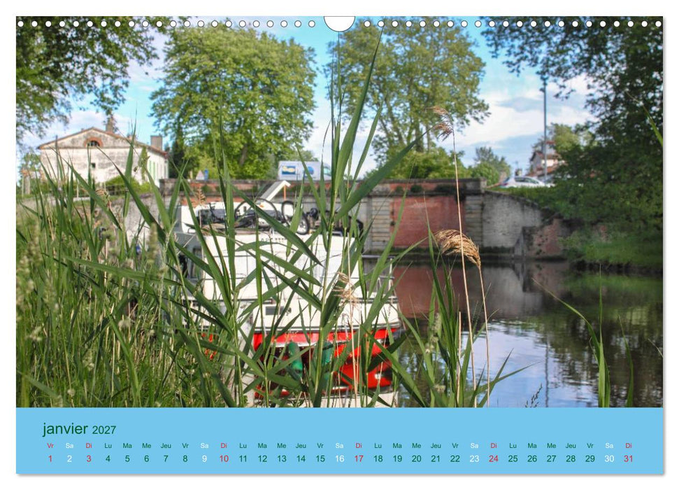 Croisière sur le Canal du Midi (CALVENDO Calendrier mensuel 2027)