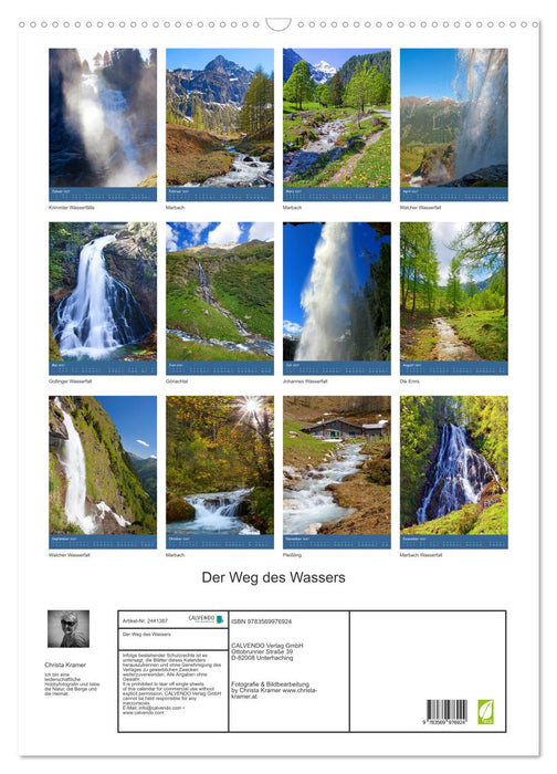 Der Weg des Wassers (CALVENDO Wandkalender 2027)