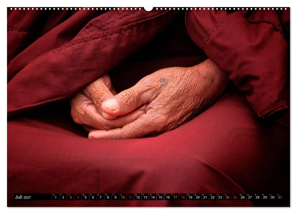 Buddhistische Mönche - das Leben für Buddha (CALVENDO Premium Wandkalender 2027)