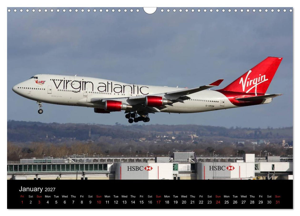 Big Jets (CALVENDO Monthly Calendar 2027)