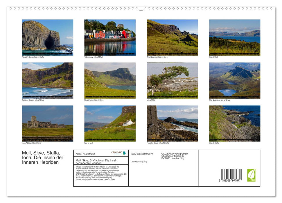 Mull, Skye, Staffa, Iona. Die Inseln der Inneren Hebriden (CALVENDO Premium Wandkalender 2027)