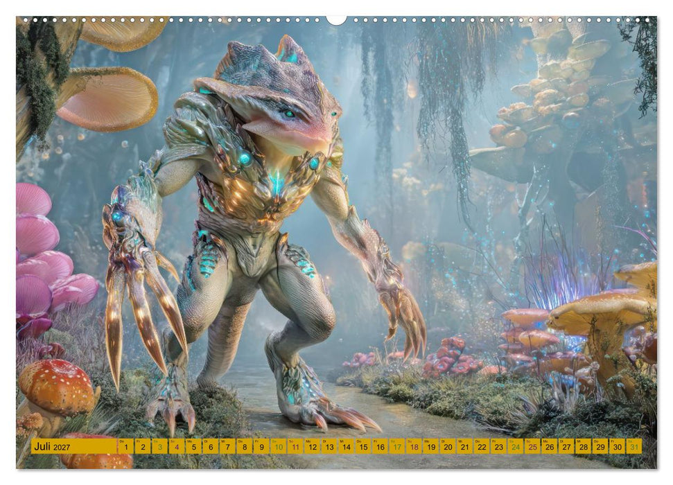 Viele Abenteuer im Kosmos - Science-Fiction (CALVENDO Premium Wandkalender 2027)