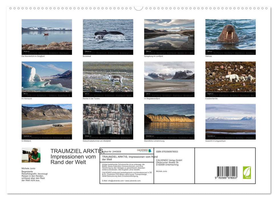 TRAUMZIEL ARKTIS, Impressionen vom Rand der Welt (CALVENDO Premium Wandkalender 2027)