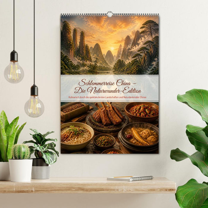 Schlemmerreise China - Die Naturwunder-Edition (CALVENDO Wandkalender 2027)