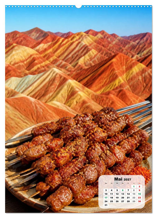 Schlemmerreise China - Die Naturwunder-Edition (CALVENDO Wandkalender 2027)