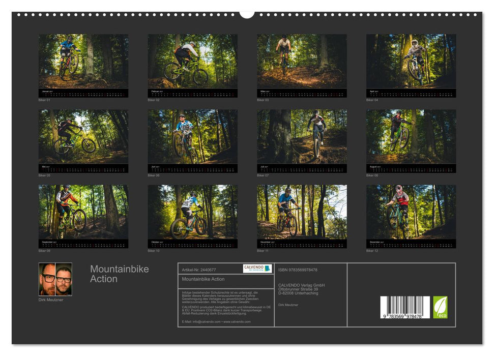 Mountainbike Action (CALVENDO Premium Wandkalender 2027)